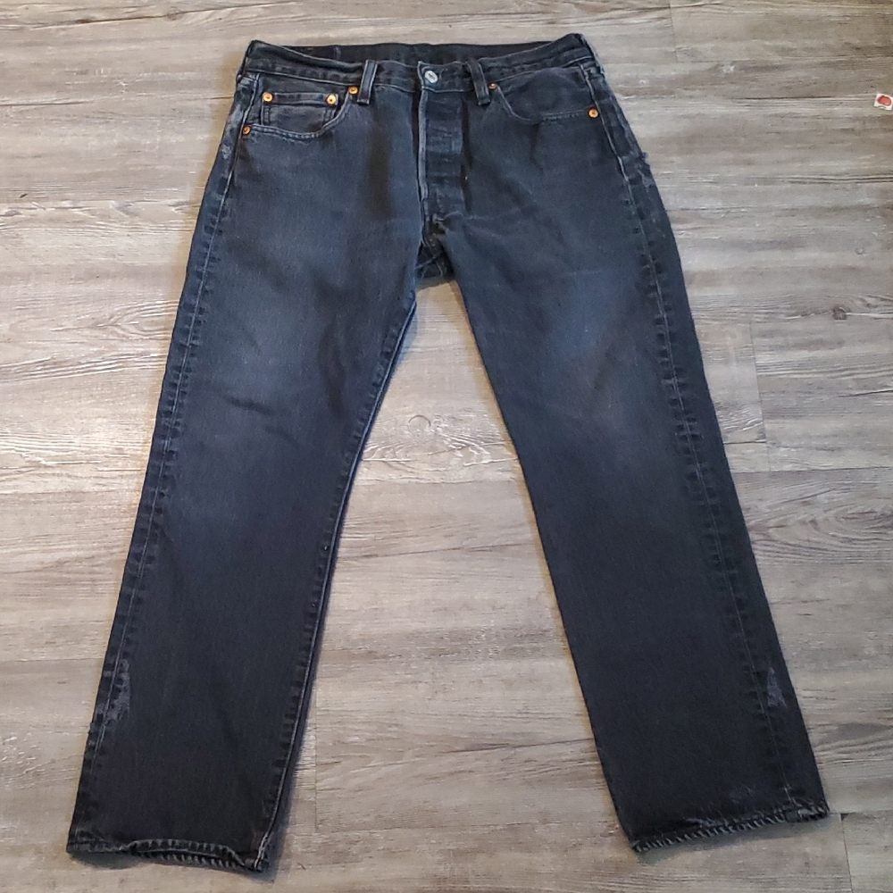 Levi's Men's Charcoal Straight Jeans